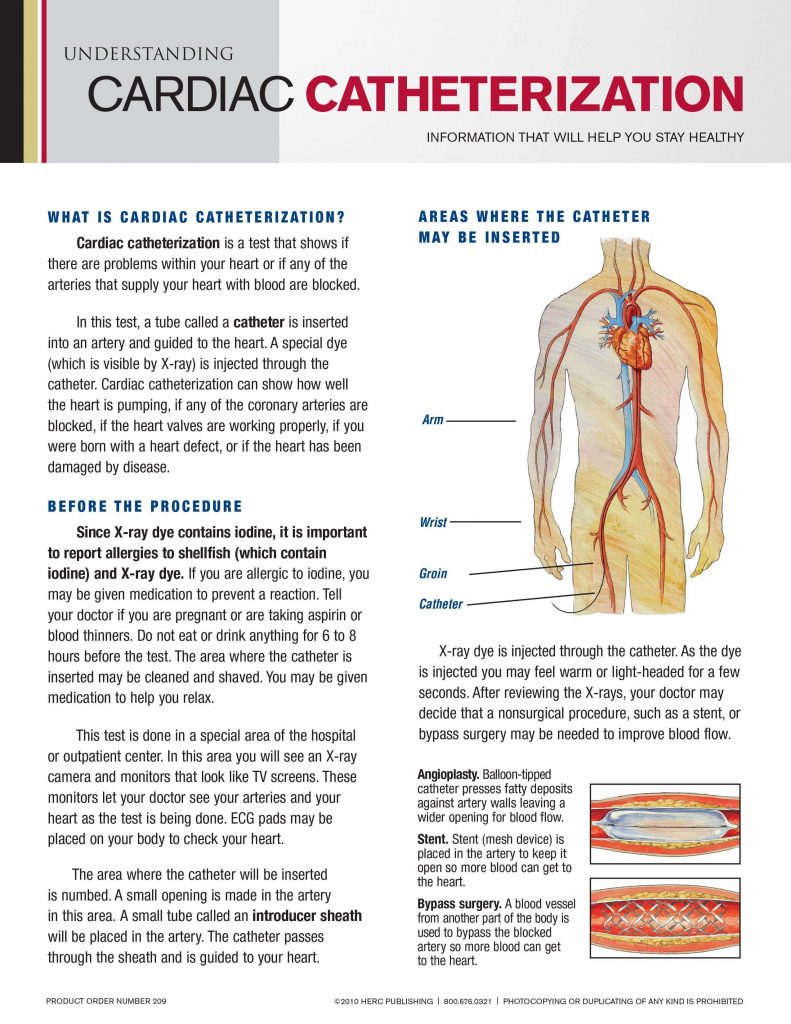 Cardiac Catheterization Cardiac Catheterization Unive